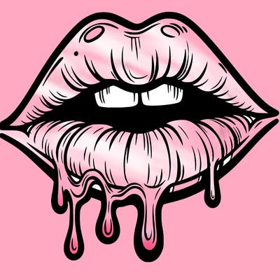 lips that look realistic and drip