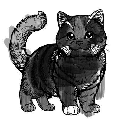 realistic cat