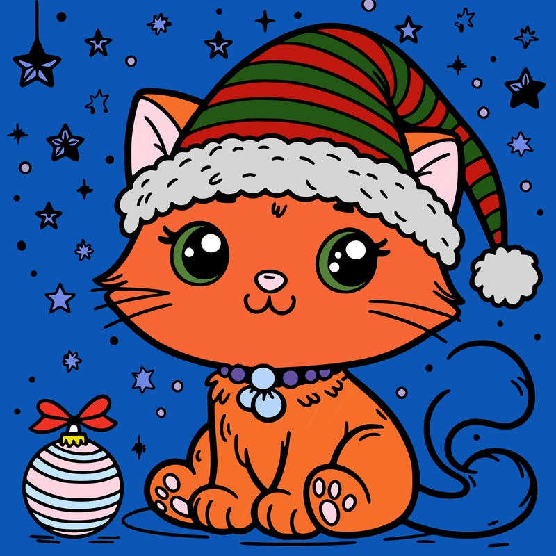 cat christmas