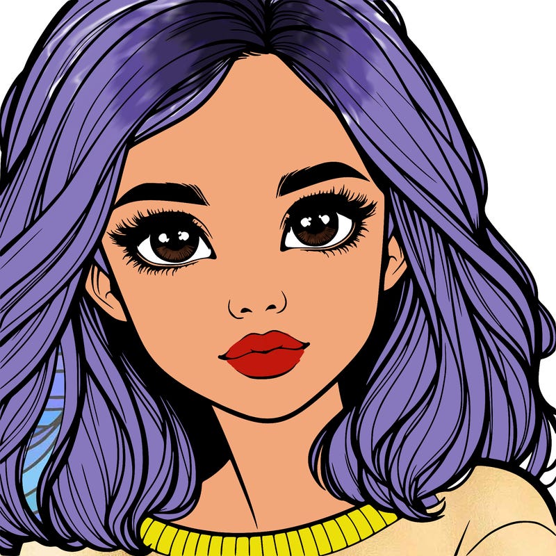 realistic girl whith cute eyes