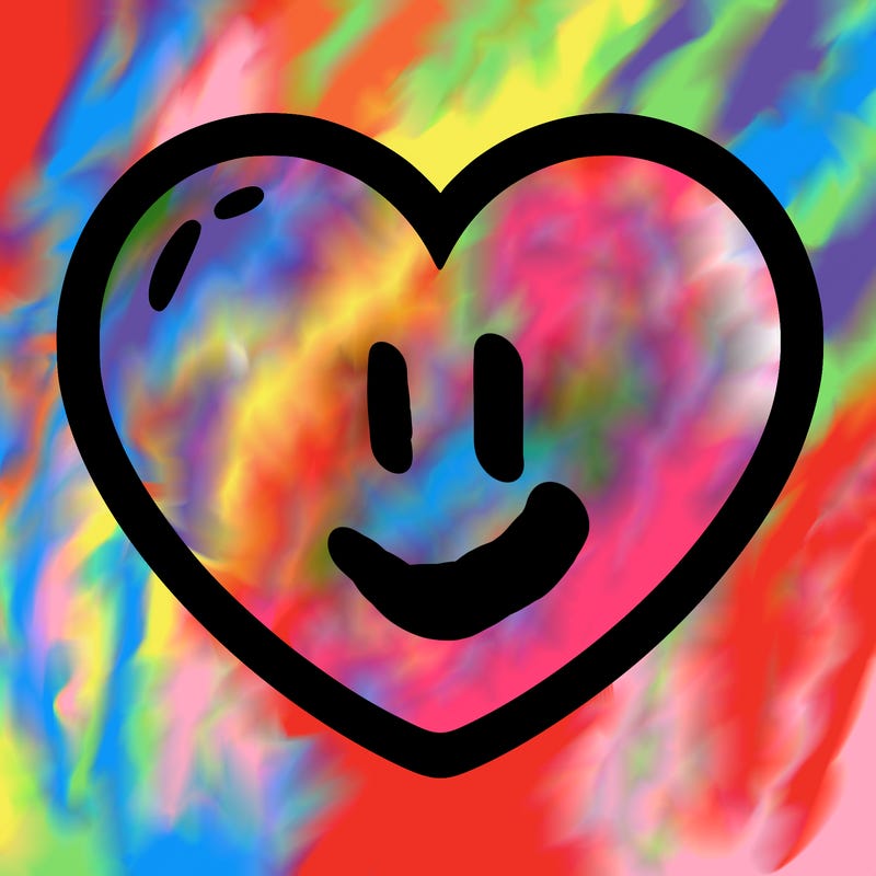 a blank heart