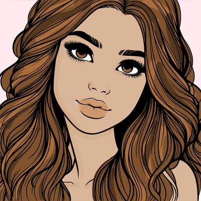beautiful realistic girl