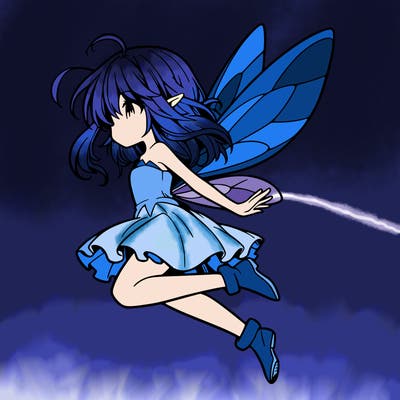 manga fairy flying