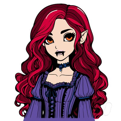 realistic vampire girl