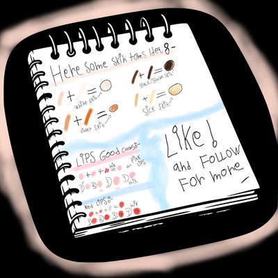 a blank sketch pad