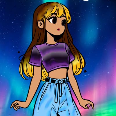 girl in a cute crop top