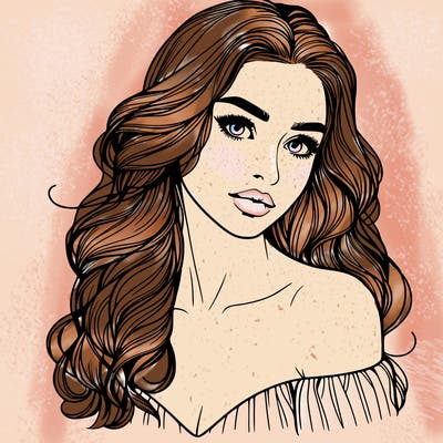 beautiful realistic girl