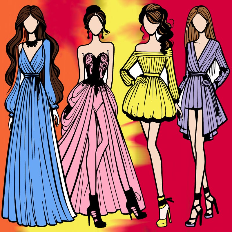 fashion models dresses