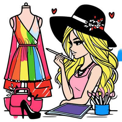 a stylish fashion designer