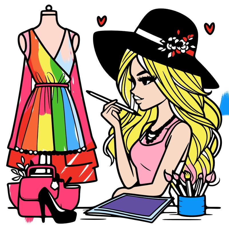a stylish fashion designer