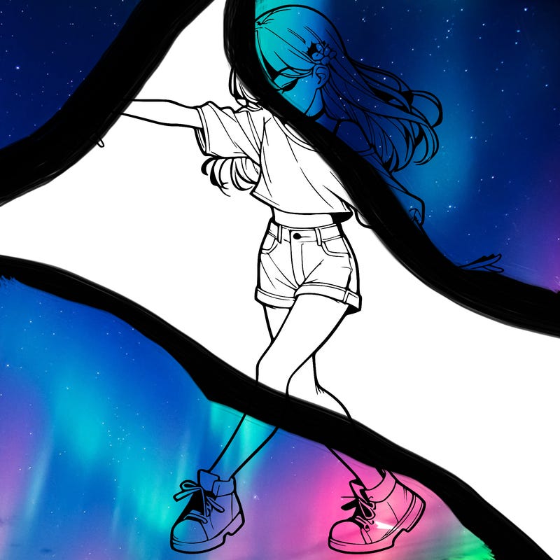 realistic girl danceing
