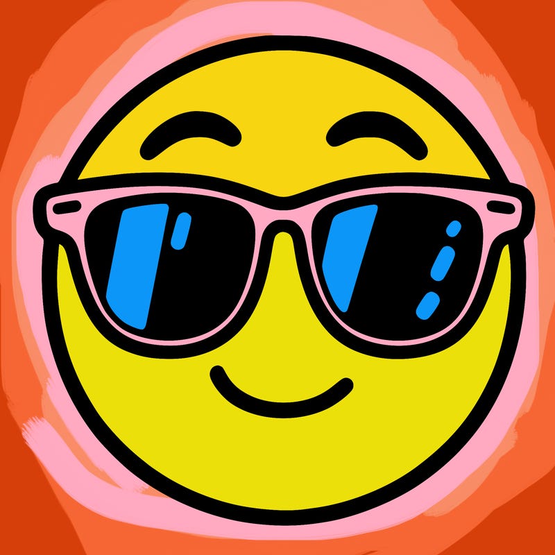 emoji with sunglasses