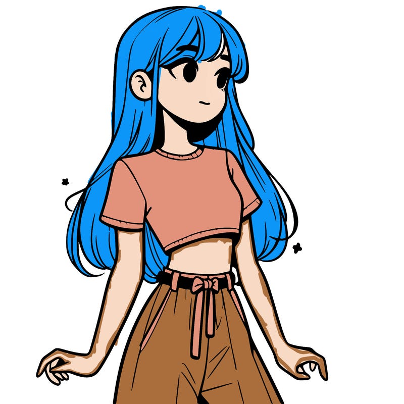 girl in a cute crop top