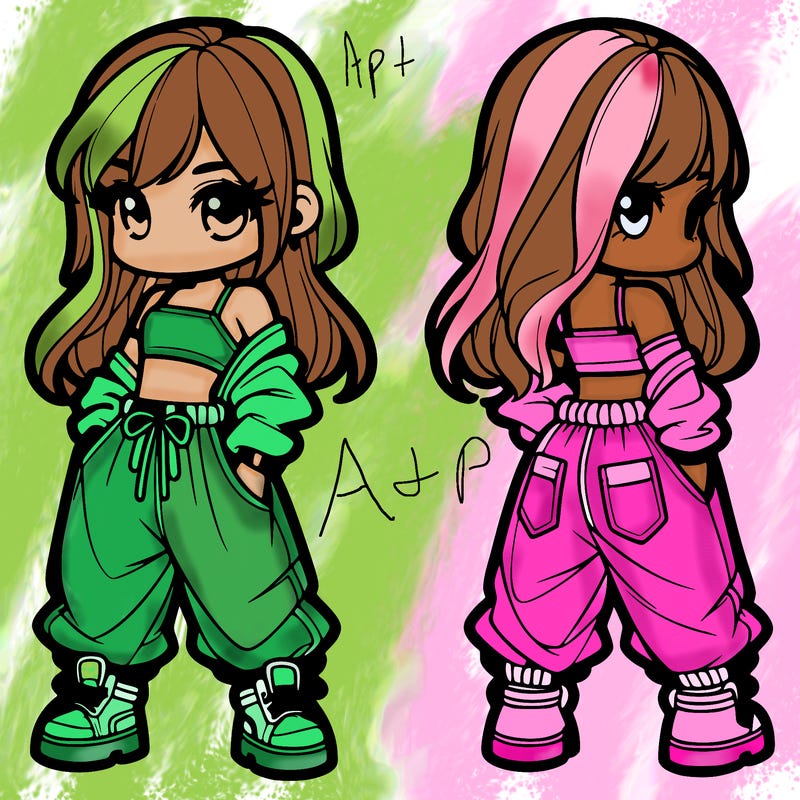 girl in crop top and baggy pants