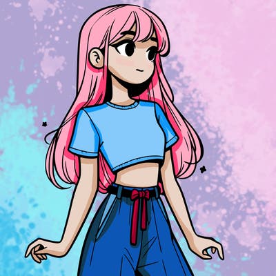 girl in a cute crop top