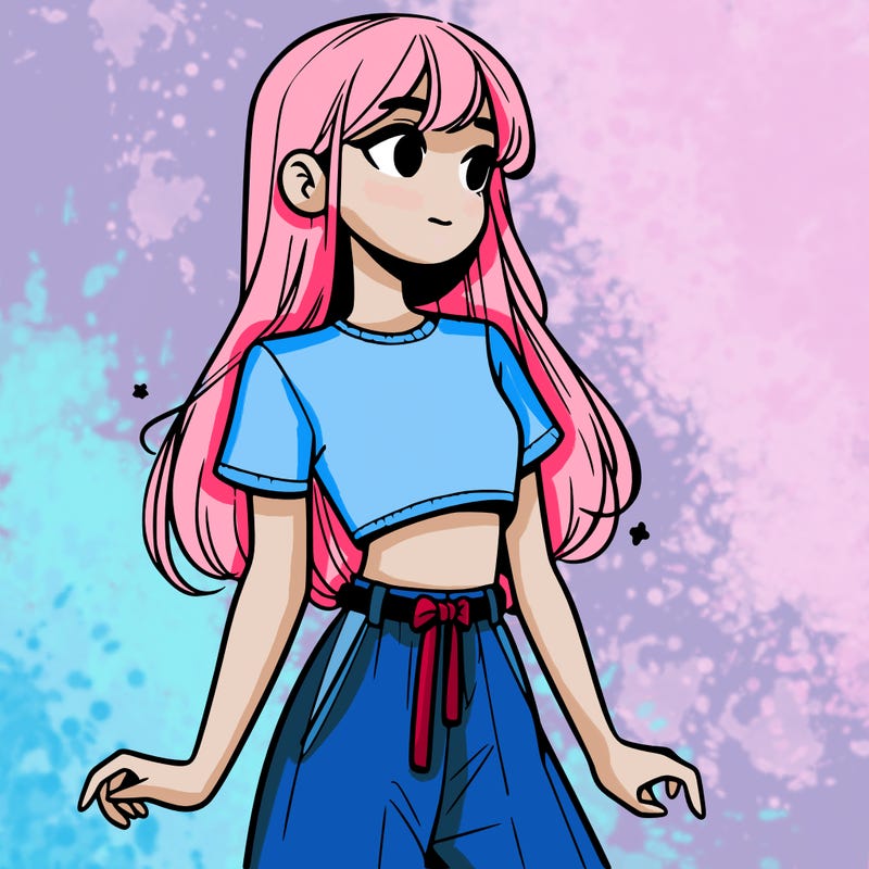 girl in a cute crop top