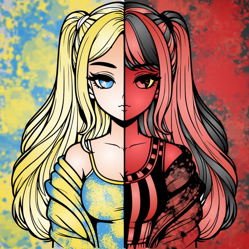 realistic girl split