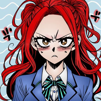 a really mad realistic manga girl