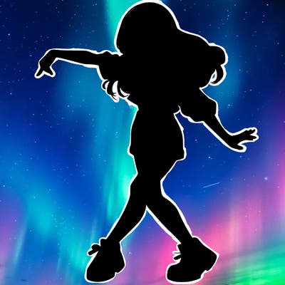 realistic girl danceing