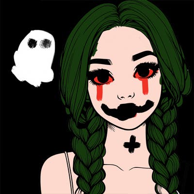 realistic girl with braids