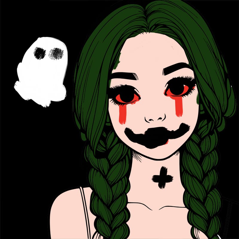 realistic girl with braids