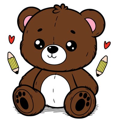 cute fluffy teddy bear