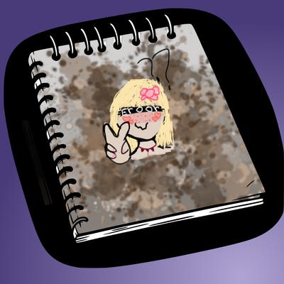 a blank sketch pad