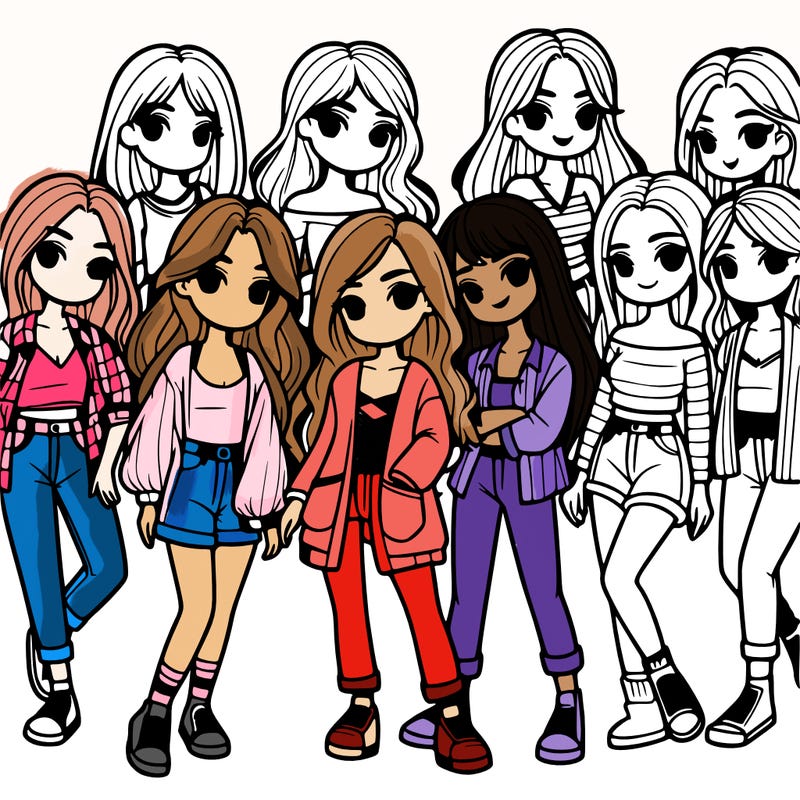group of girls