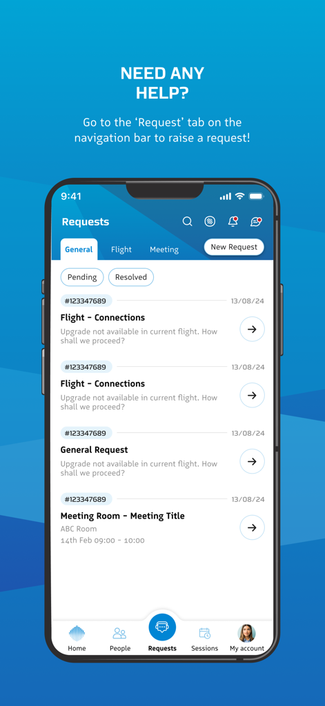 World Governments Summit - World Governments Summit app requests interface for flight and meeting assistance