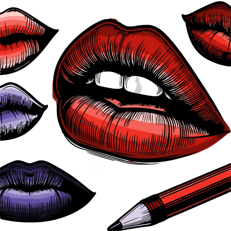 realistic  lips