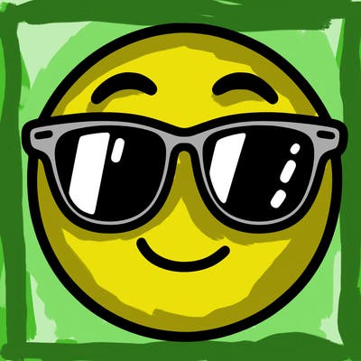 emoji with sunglasses