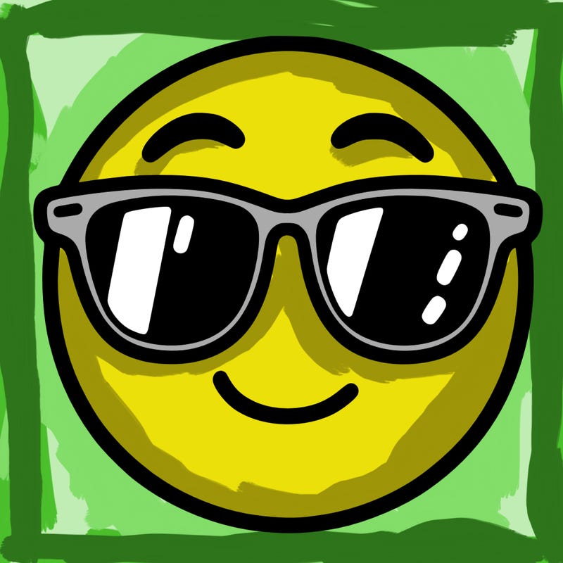 emoji with sunglasses