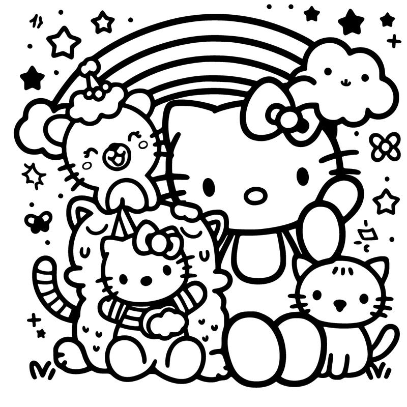 hello kitty and friends