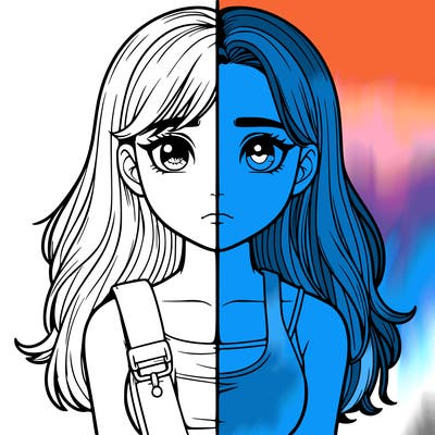 realistic girl split