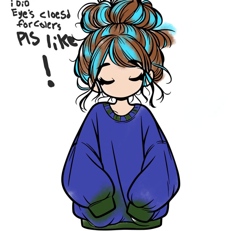 girl with baggy sweatshirt and messy bun