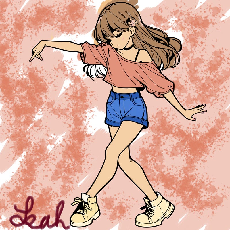 realistic girl danceing