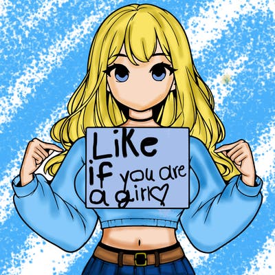 girl holding a blank sign in a long sleeve crop top
