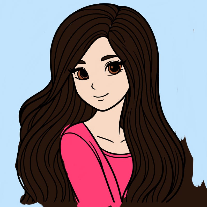 woman with long hair