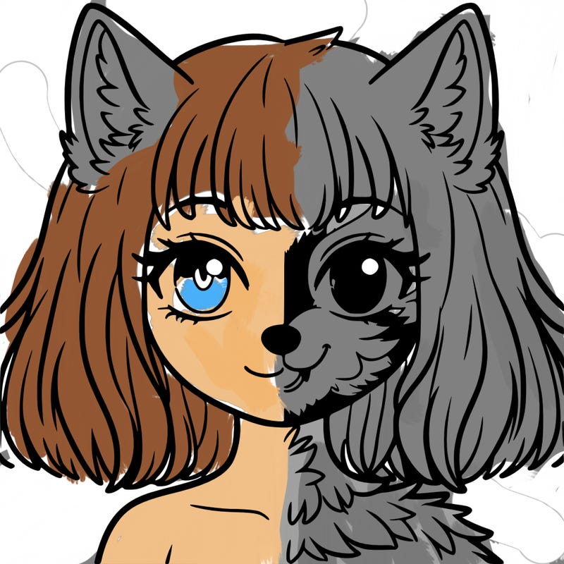 half wolf girl