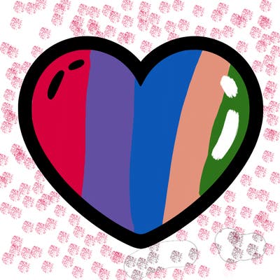 a blank heart