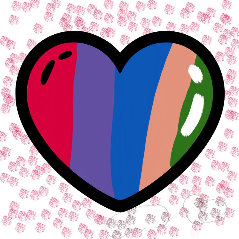 a blank heart