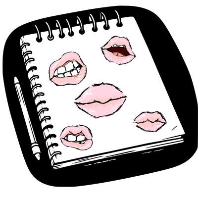 a blank sketch pad