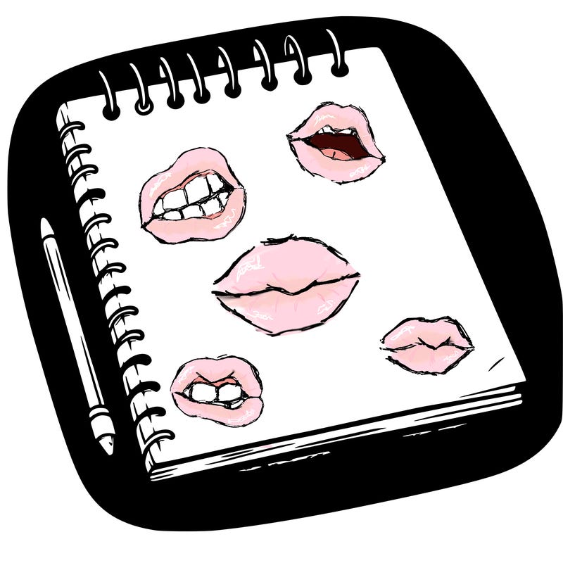 a blank sketch pad