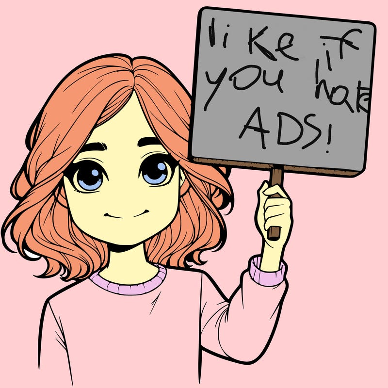 realistic girl holding up a sign