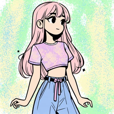 girl in a cute crop top