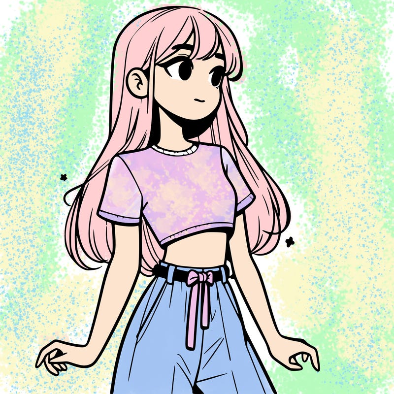 girl in a cute crop top