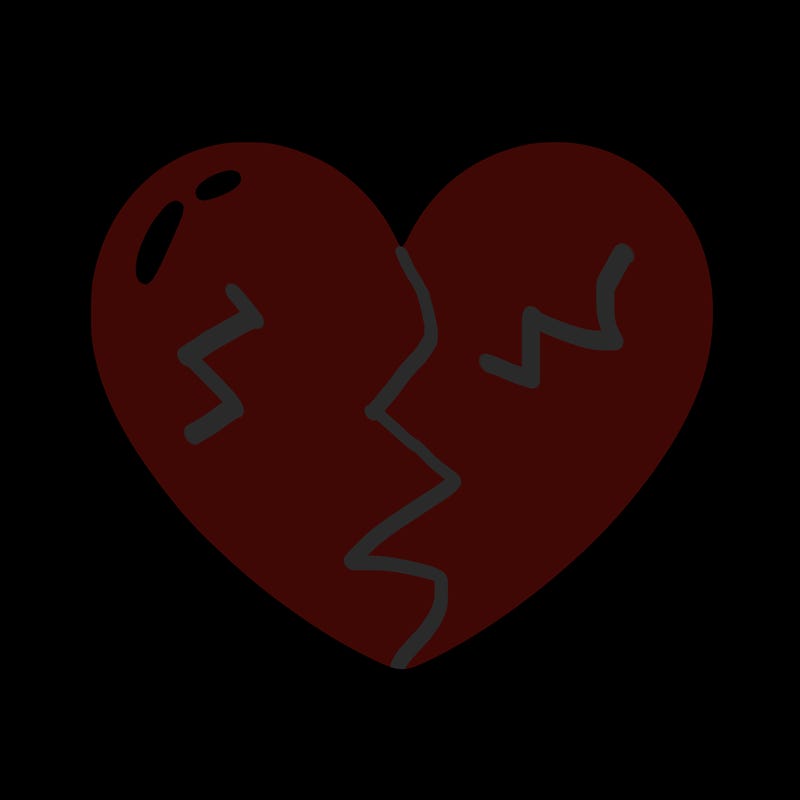 a blank heart