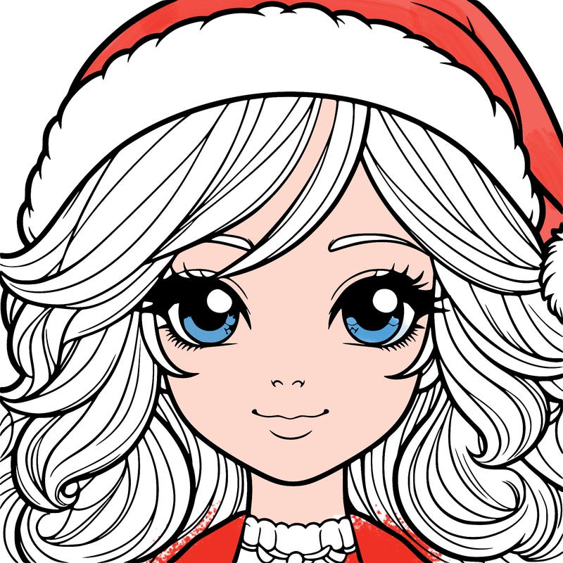realistic christmas girl