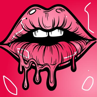 lips that look realistic and drip