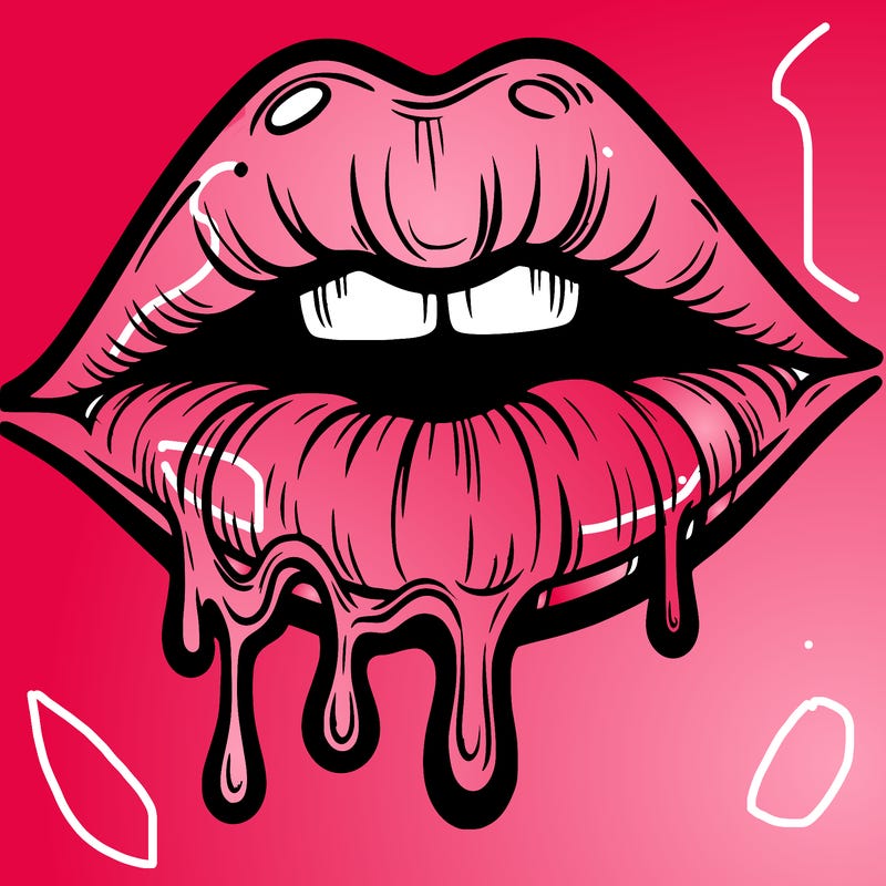 lips that look realistic and drip